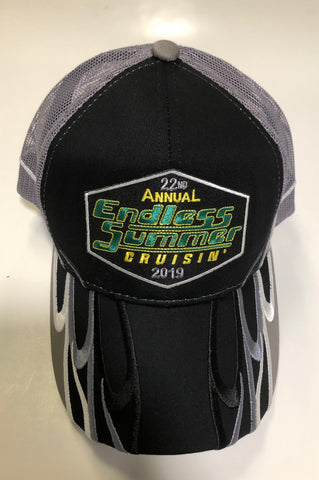 2019 Endless Summer Cruisin official car show event trucker black with gray mesh