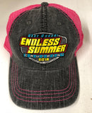 2018 Cruisin Endless Summer official car show event trucker hat gray and pink OC MD