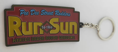 Run to The Sun official car show metal key chain Myrtle Beach SC