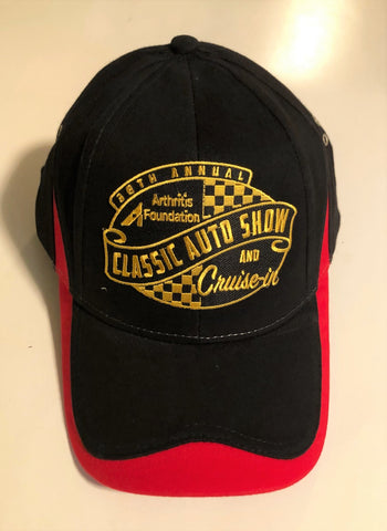 38th Annual Classic Auto Show event hat black and red