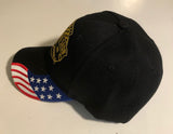 38th Annual Classic Auto Show event hat black with American flag