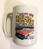 2020 Run to The Sun official car show ceramic coffee mug Myrtle Beach SC