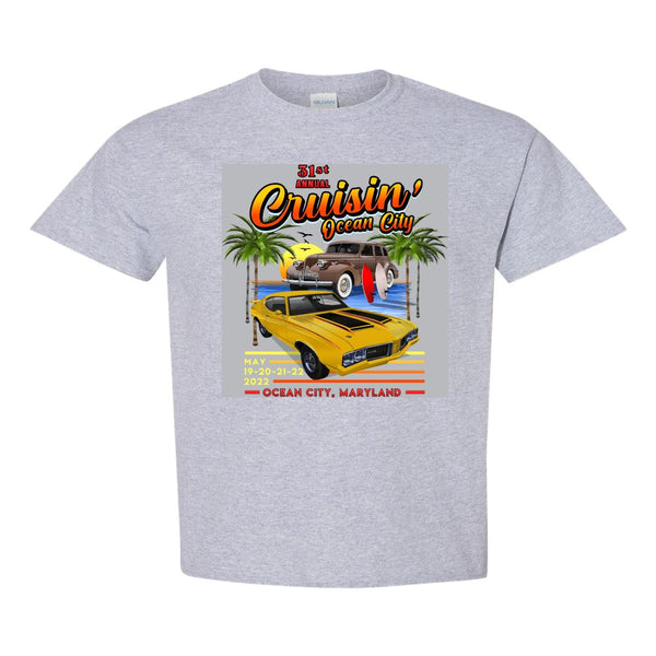 2022 Cruisin official classic car show event youth t-shirt
