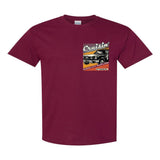2022 Cruisin official classic car show event t-shirt maroon Ocean City Maryland