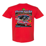 2023 Run to the Sun official car show event t-shirt red with pocket Myrtle Beach, SC