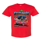 2023 Run to the Sun official classic car show event youth t-shirt red Myrtle Beach, SC