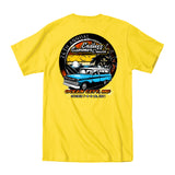 2021 Cruisin Endless Summer official car show event t-shirt yellow Ocean City MD