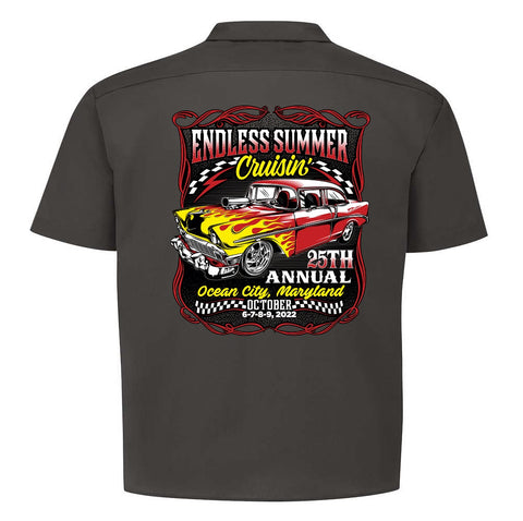 2022 Cruisin Endless Summer official car show shop shirt charcoal Ocean City MD