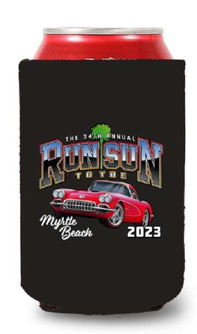 2023 Run to The Sun official car show can coolie (pack of 2) Myrtle Beach SC