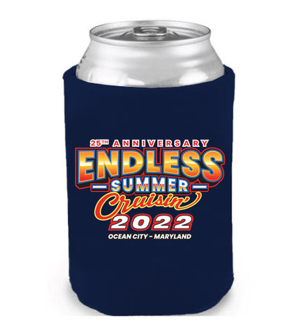 2022 Endless Summer Cruisin Ocean City official car show event can coolie (pack of 2)