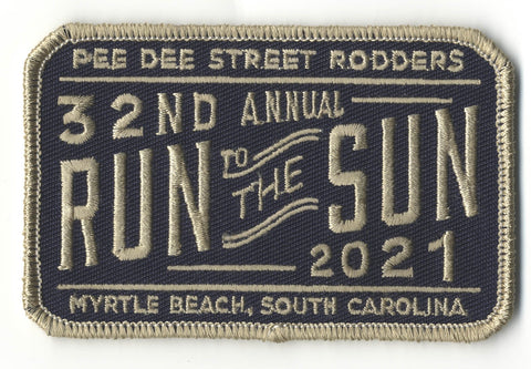 2021 Run to The Sun Hat Patch, Myrtle Beach, SC