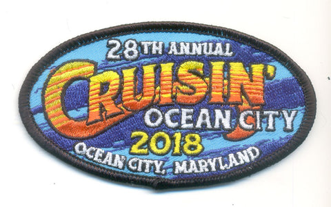 2018 Cruisin Ocean City Hat Patch, Ocean City, Maryland
